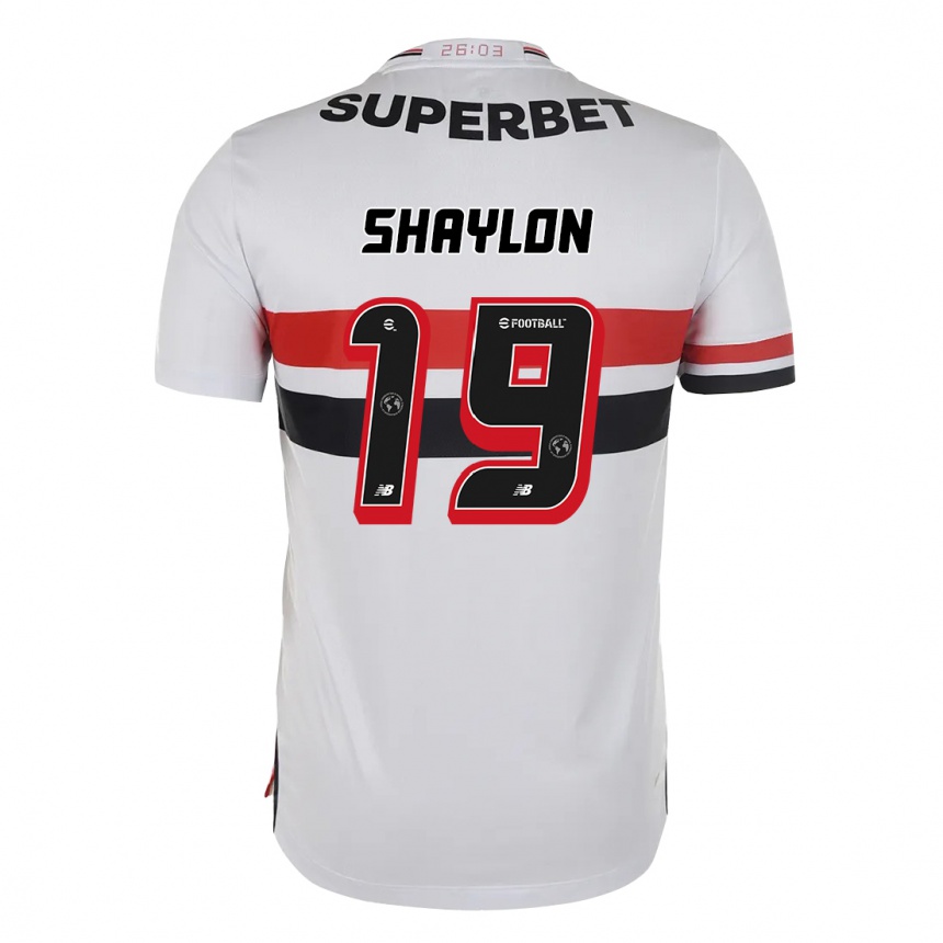 ילדים כדורגל Shaylon #19 שחור אדום ג'רזי ביתית 2025/26