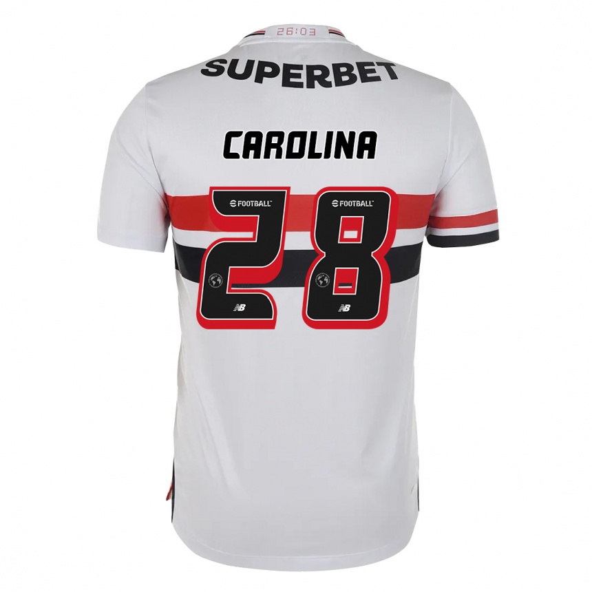 ילדים כדורגל Ana Carolina #28 שחור אדום ג'רזי ביתית 2025/26