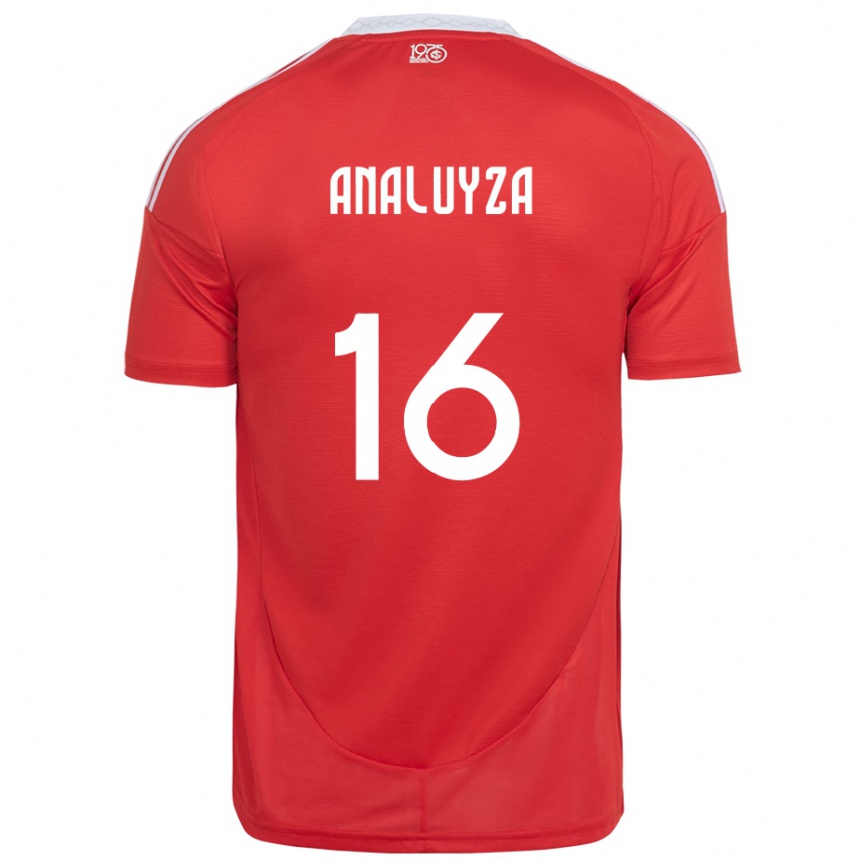 ילדים כדורגל Analuyza #16 לבן אדום ג'רזי ביתית 2025/26