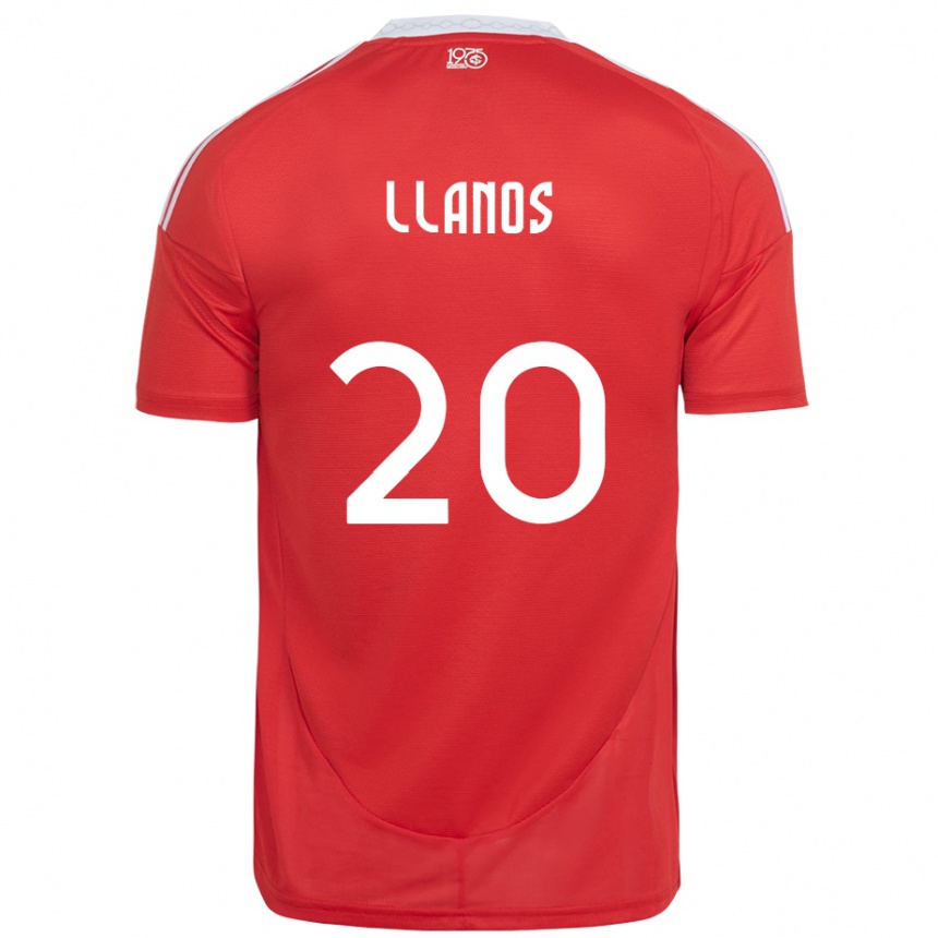 ילדים כדורגל Pati Llanos #20 לבן אדום ג'רזי ביתית 2025/26