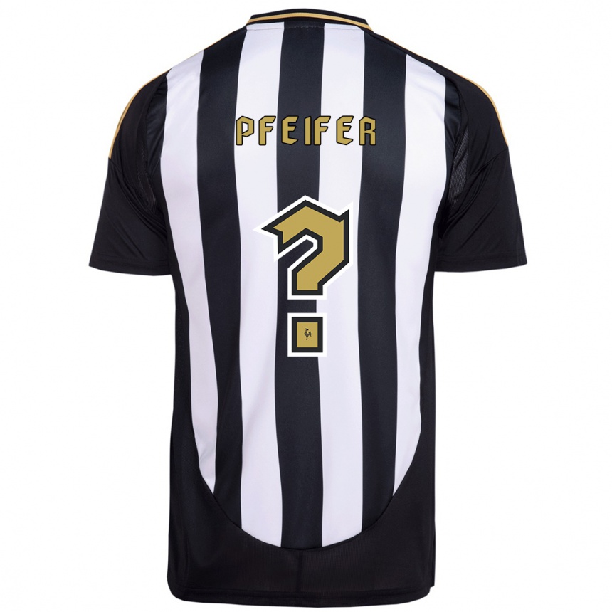 ילדים כדורגל Gabriel Pfeifer #0 לבן פנינה ג'רזי ביתית 2025/26