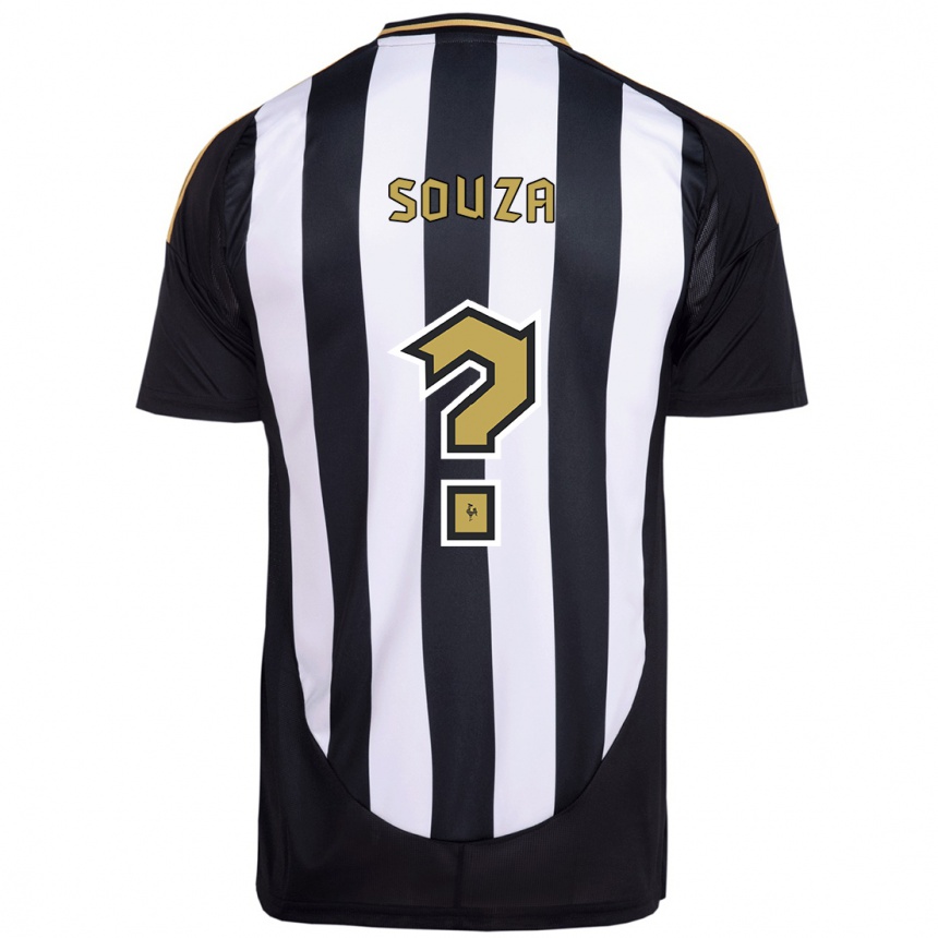 ילדים כדורגל Alisson Souza #0 לבן פנינה ג'רזי ביתית 2025/26