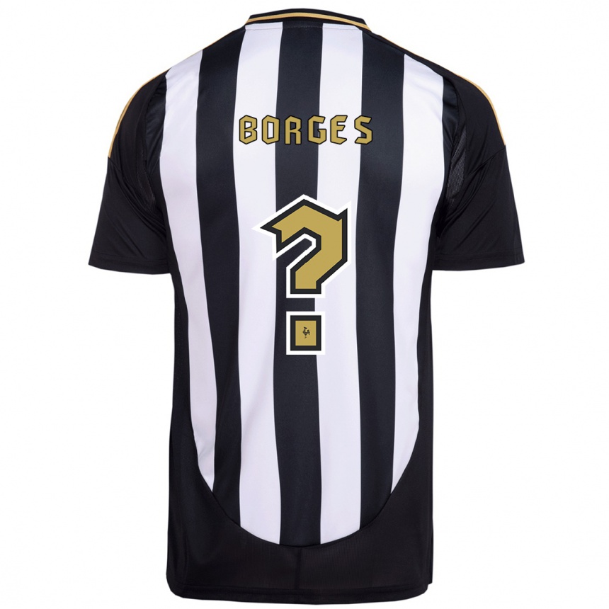 ילדים כדורגל Léo Borges #0 לבן פנינה ג'רזי ביתית 2025/26
