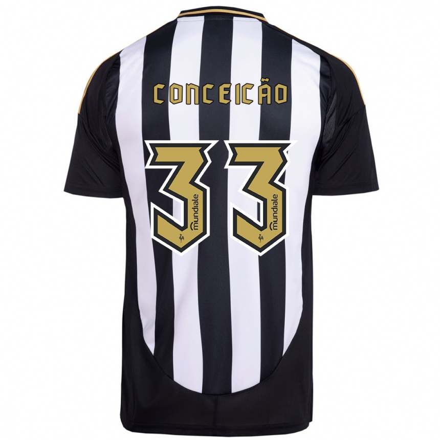 ילדים כדורגל Robert Conceição #33 לבן פנינה ג'רזי ביתית 2025/26