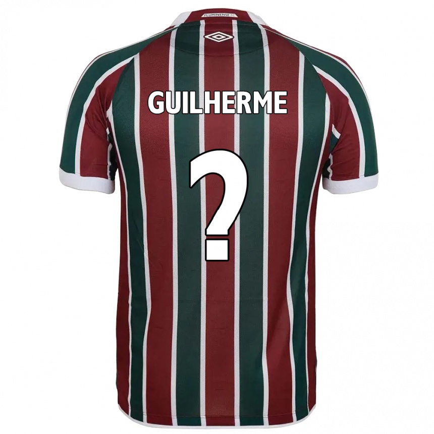 ילדים כדורגל Luiz Guilherme #0 לבן ירוק חום-ערמוני ג'רזי ביתית 2025/26