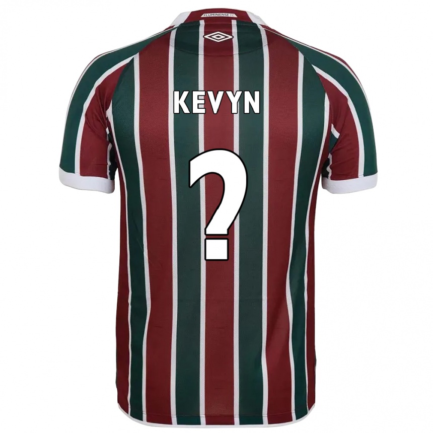 ילדים כדורגל Kevyn #0 לבן ירוק חום-ערמוני ג'רזי ביתית 2025/26