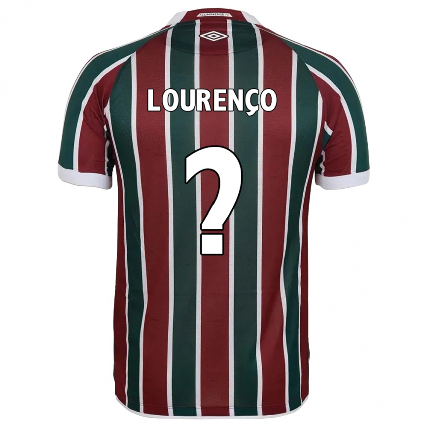 ילדים כדורגל João Lourenço #0 לבן ירוק חום-ערמוני ג'רזי ביתית 2025/26