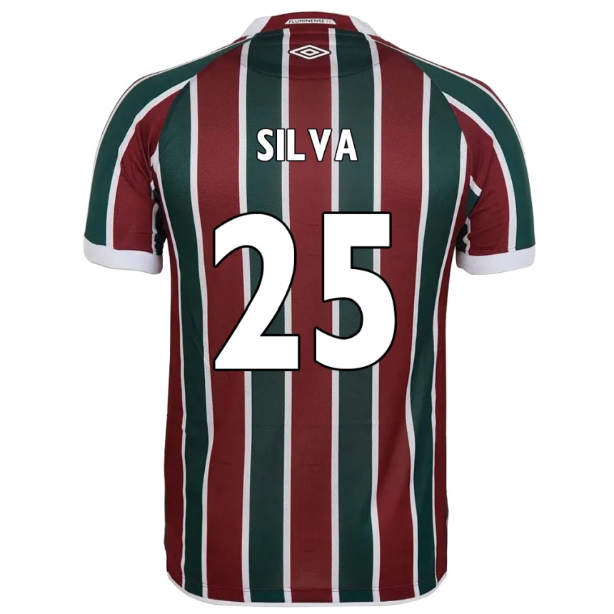ילדים כדורגל Julia Silva #25 לבן ירוק חום-ערמוני ג'רזי ביתית 2025/26