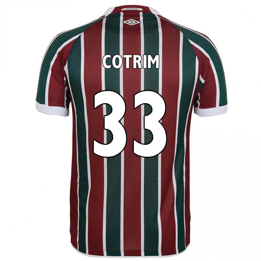 ילדים כדורגל Bruna Cotrim #33 לבן ירוק חום-ערמוני ג'רזי ביתית 2025/26