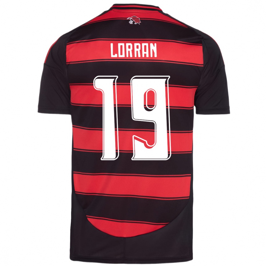 ילדים כדורגל Lorran #19 לבן אדום ג'רזי ביתית 2025/26