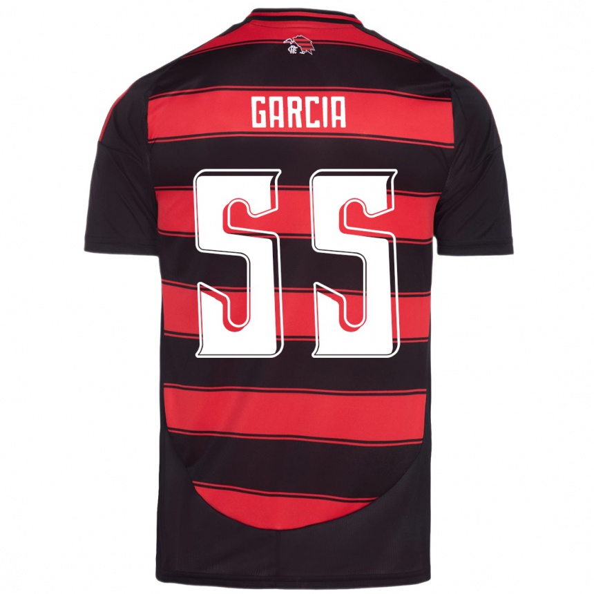 ילדים כדורגל Caio Garcia #55 לבן אדום ג'רזי ביתית 2025/26