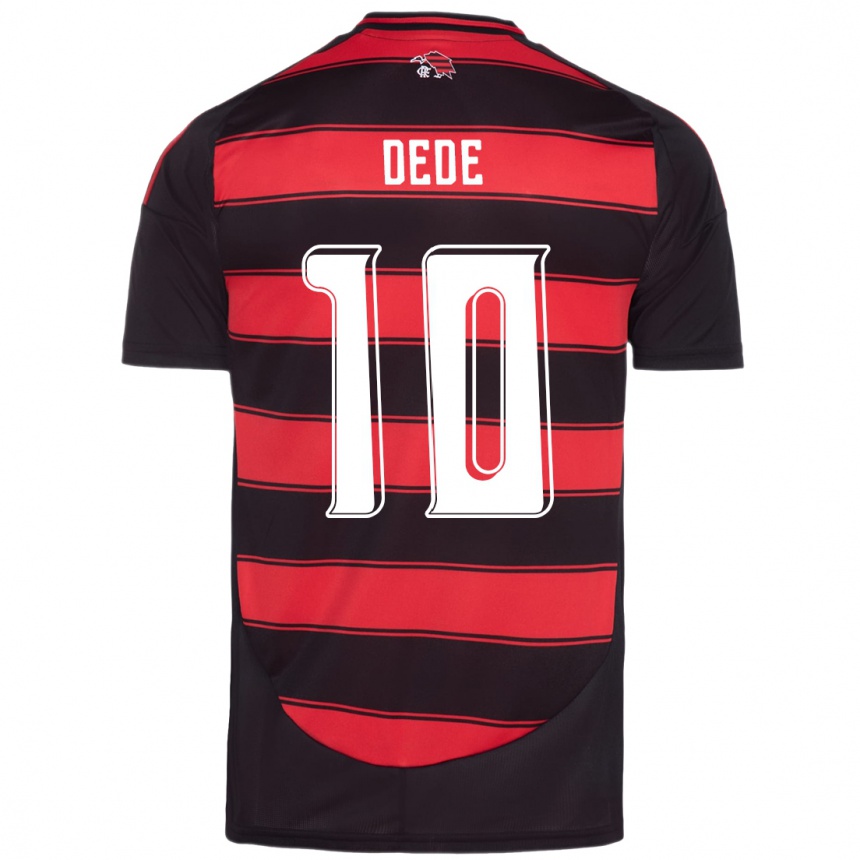 ילדים כדורגל Andressa Dede #10 אדום שחור ג'רזי ביתית 2025/26
