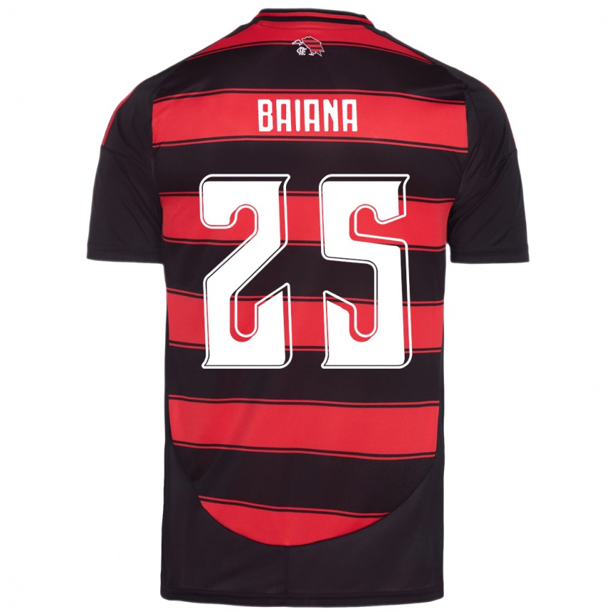 ילדים כדורגל Larissa Baiana #25 אדום שחור ג'רזי ביתית 2025/26