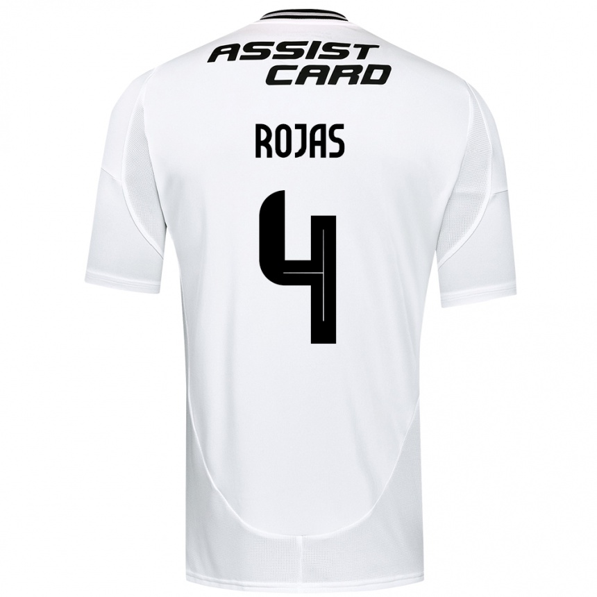ילדים כדורגל Javier Rojas #4 שחור לבן ג'רזי ביתית 2025/26