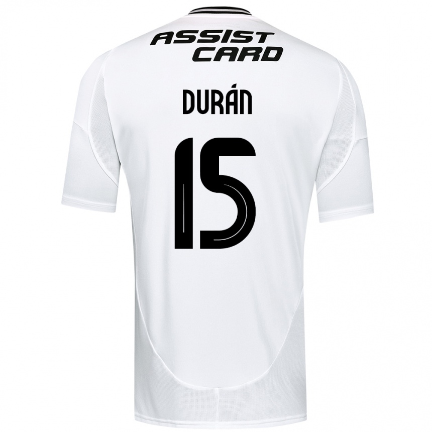 ילדים כדורגל José Durán #15 שחור לבן ג'רזי ביתית 2025/26