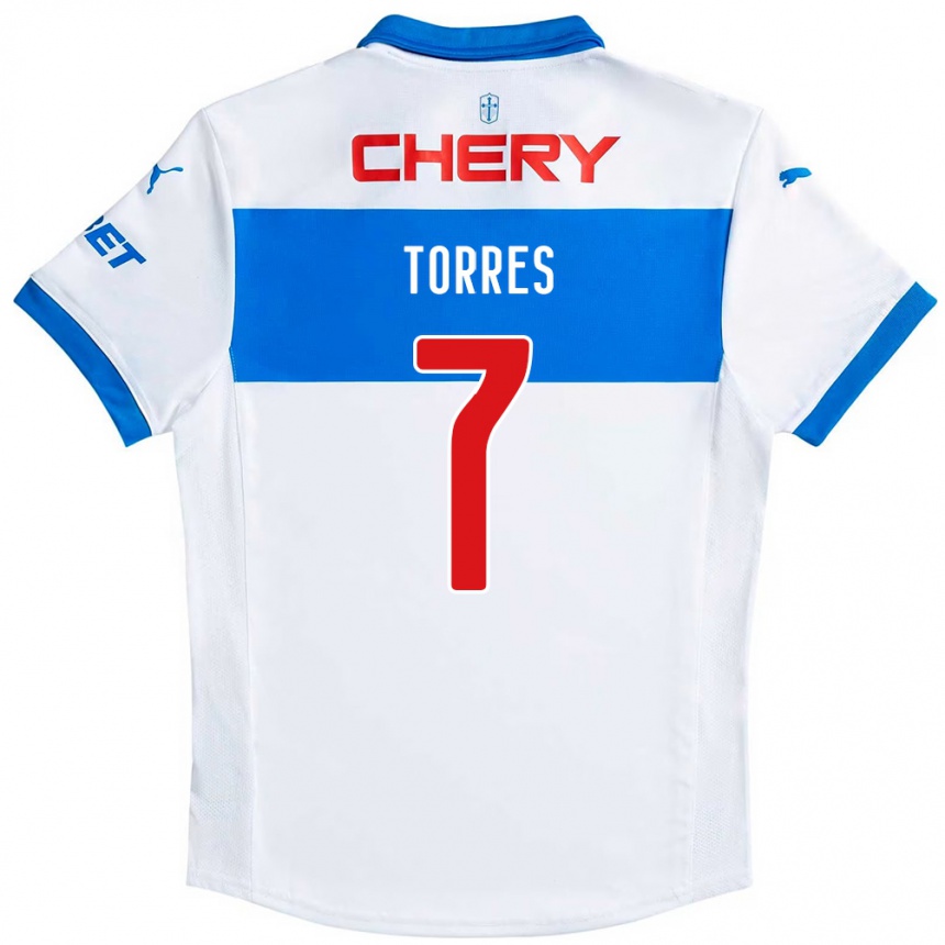 ילדים כדורגל Joaquín Torres #7 כחול מלכותי לבן ג'רזי ביתית 2025/26