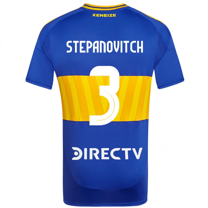 ילדים כדורגל Nicolás Stepanovitch #3 לבן כחול ג'רזי ביתית 2025/26