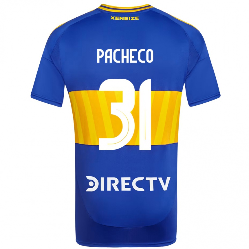 ילדים כדורגל Costanza Pacheco #31 לבן כחול ג'רזי ביתית 2025/26