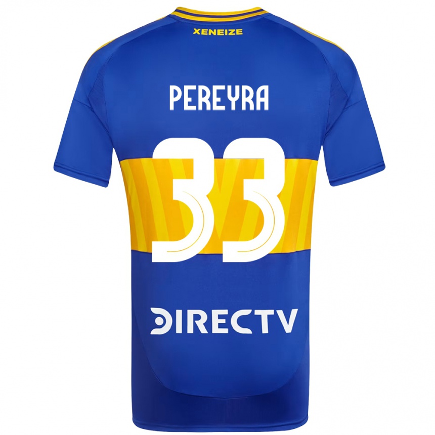 ילדים כדורגל Araceli Pereyra #33 לבן כחול ג'רזי ביתית 2025/26
