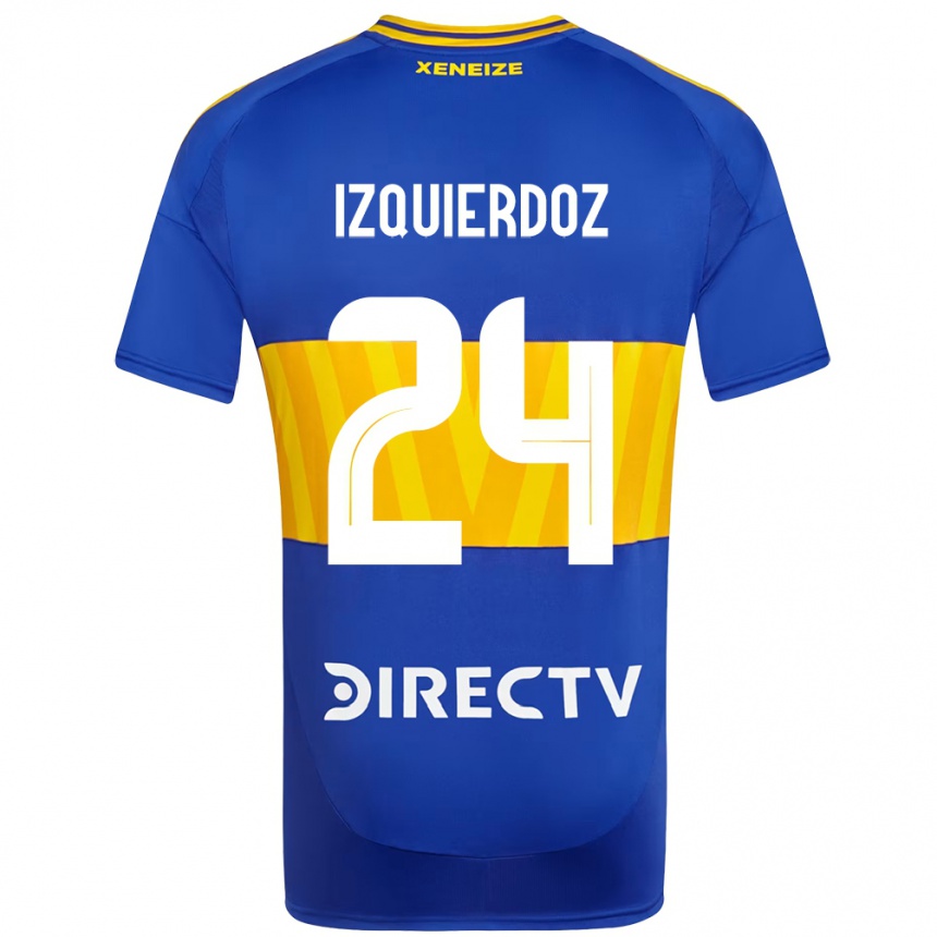 ילדים כדורגל Carlos Izquierdoz #24 לבן כחול ג'רזי ביתית 2025/26