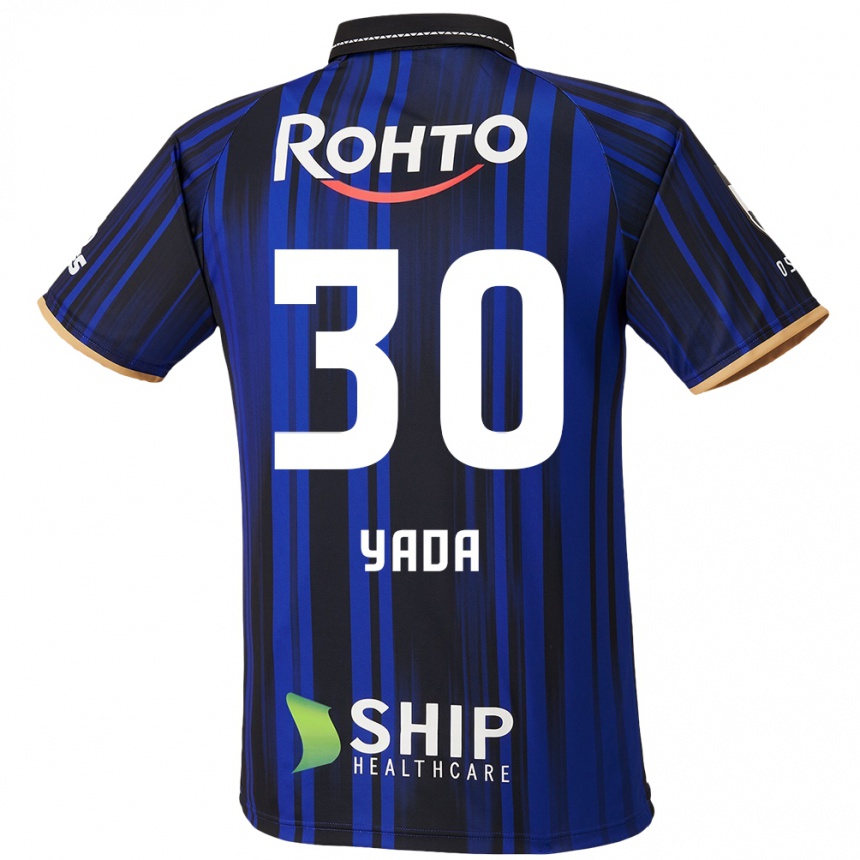 ילדים כדורגל Yukito Yada #30 כחול לבן שחור ג'רזי ביתית 2025/26