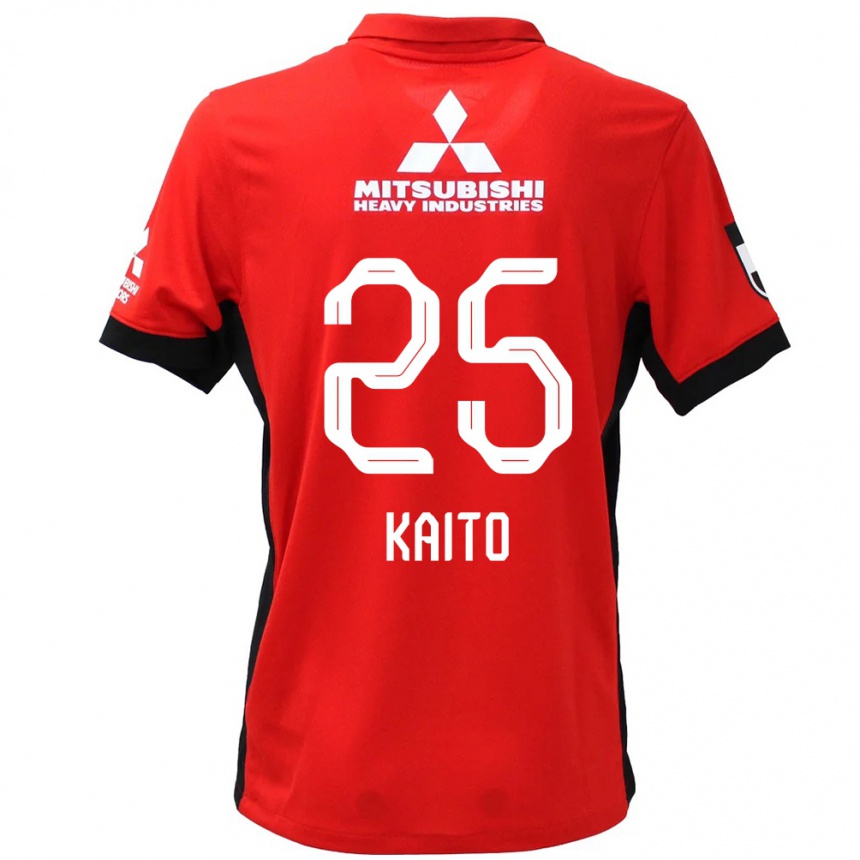 ילדים כדורגל Kaito Yasui #25 לבן שחור ג'רזי ביתית 2025/26