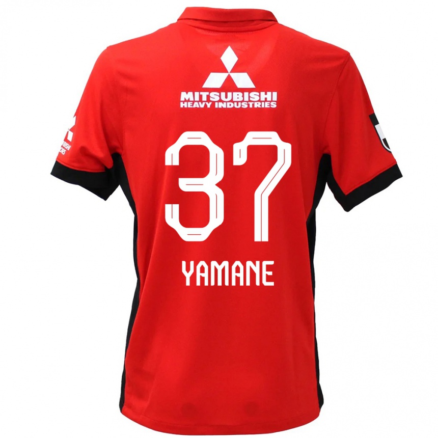 ילדים כדורגל Katsutoshi Yamane #37 לבן שחור ג'רזי ביתית 2025/26
