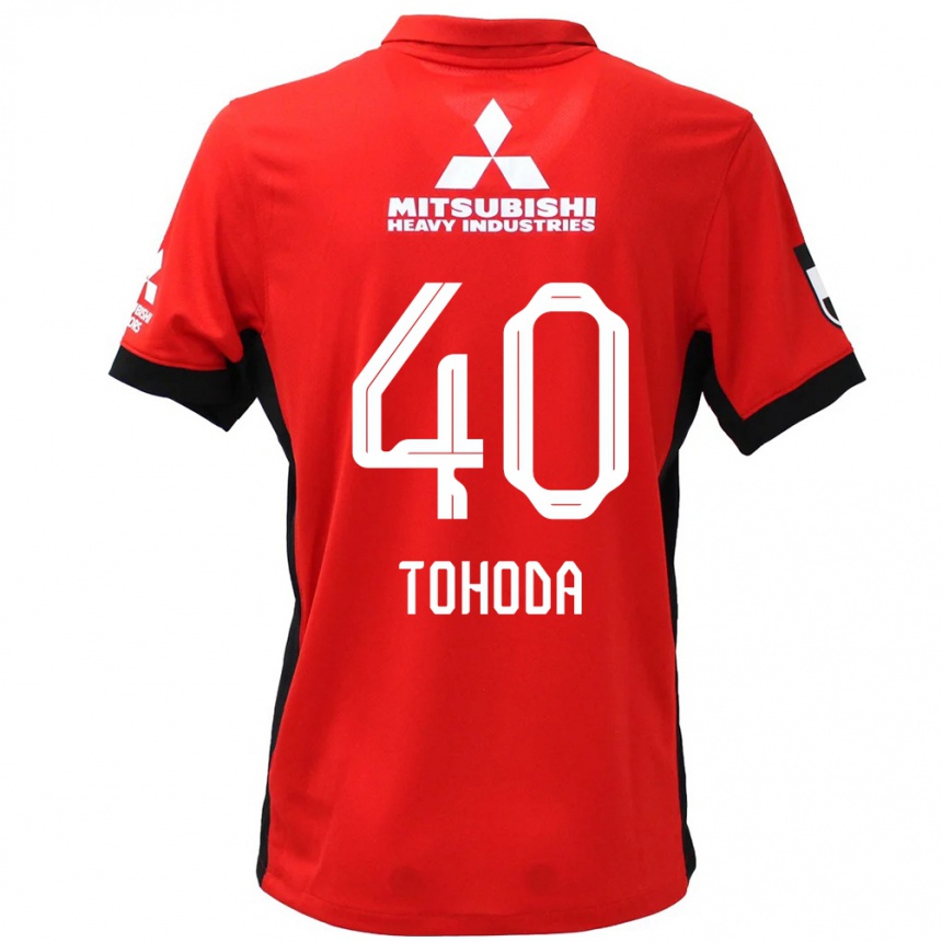 ילדים כדורגל Junei Tohoda #40 לבן שחור ג'רזי ביתית 2025/26
