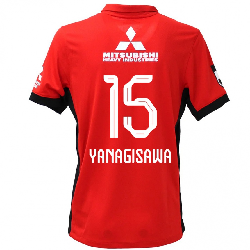 ילדים כדורגל Saki Yanagisawa #15 לבן שחור ג'רזי ביתית 2025/26