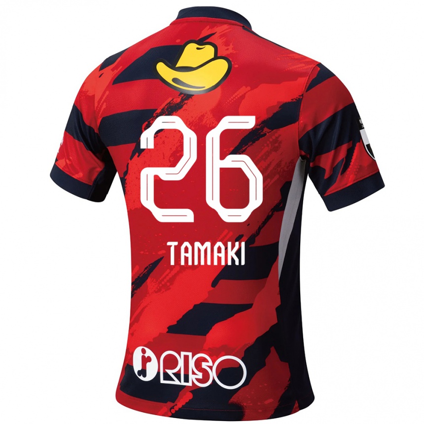 ילדים כדורגל Amon Tamaki #26 לבן שחור ג'רזי ביתית 2025/26