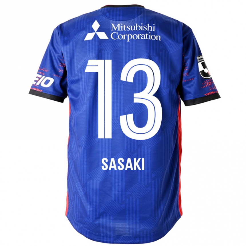 ילדים כדורגל Shoei Sasaki #13 לבן שחור ג'רזי ביתית 2025/26