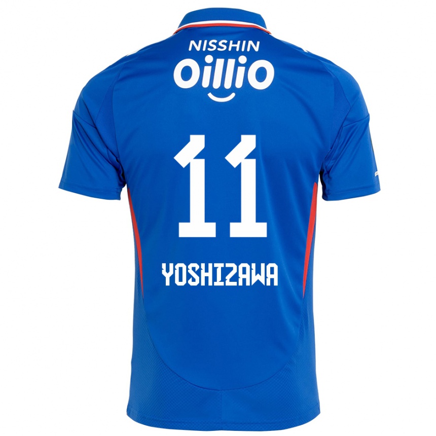 ילדים כדורגל Mirai Yoshizawa #11 כחול מלכותי לבן ג'רזי ביתית 2025/26