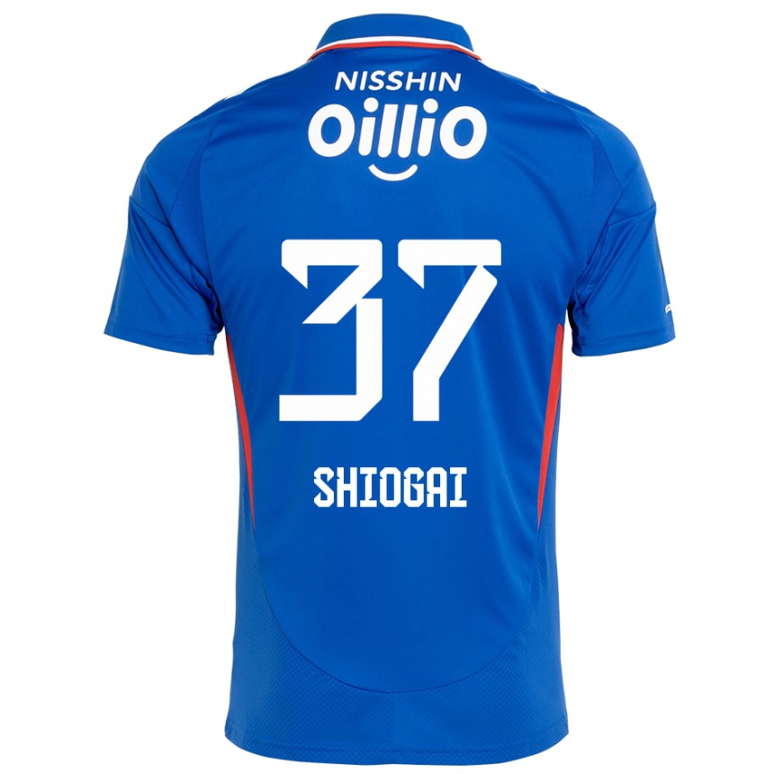ילדים כדורגל Kento Shiogai #37 כחול מלכותי לבן ג'רזי ביתית 2025/26