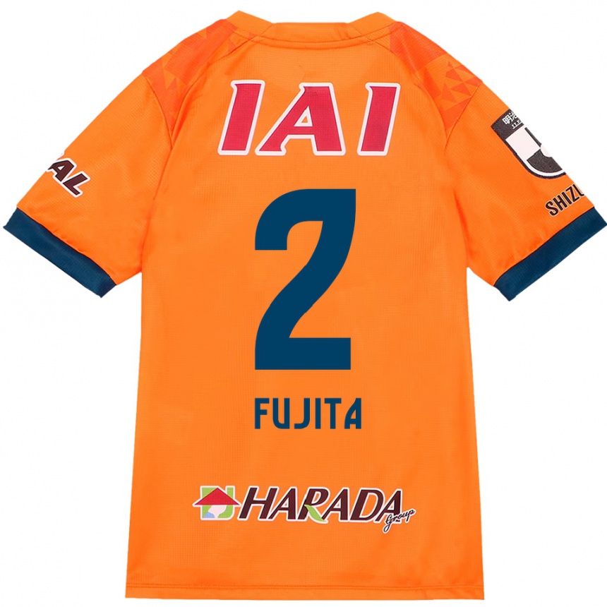 ילדים כדורגל Shunsuke Fujita #2 לבן כחול מלכותי ג'רזי ביתית 2025/26
