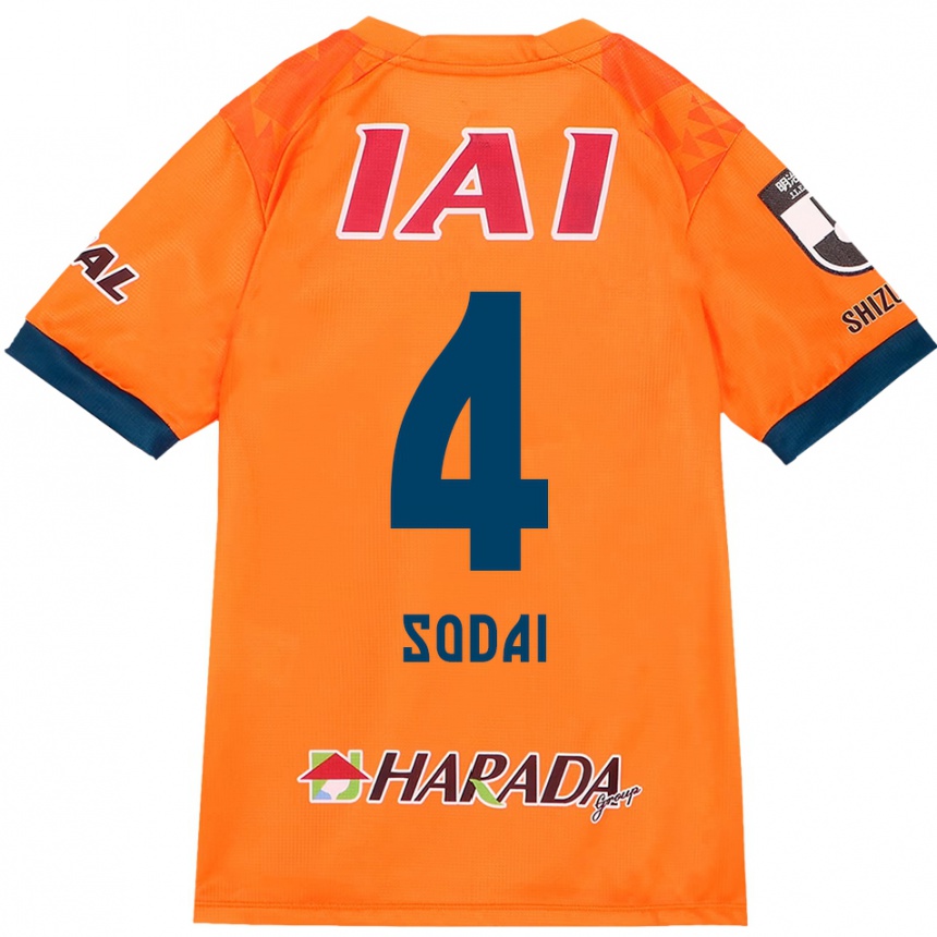 ילדים כדורגל Sodai Hasukawa #4 לבן כחול מלכותי ג'רזי ביתית 2025/26