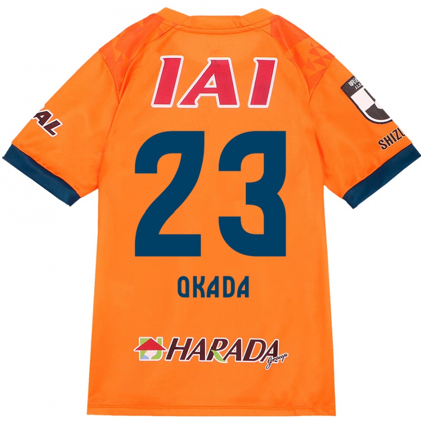 ילדים כדורגל Shu Okada #23 לבן כחול מלכותי ג'רזי ביתית 2025/26