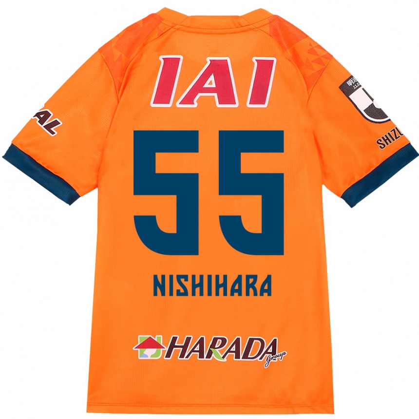 ילדים כדורגל Motoki Nishihara #55 לבן כחול מלכותי ג'רזי ביתית 2025/26