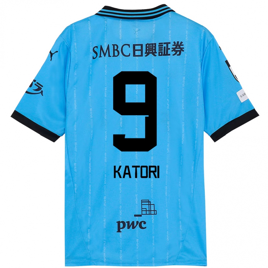 ילדים כדורגל Takeshi Katori #9 לבן תכלת שמיים ג'רזי ביתית 2025/26