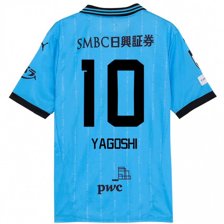 ילדים כדורגל Mikito Yagoshi #10 לבן תכלת שמיים ג'רזי ביתית 2025/26