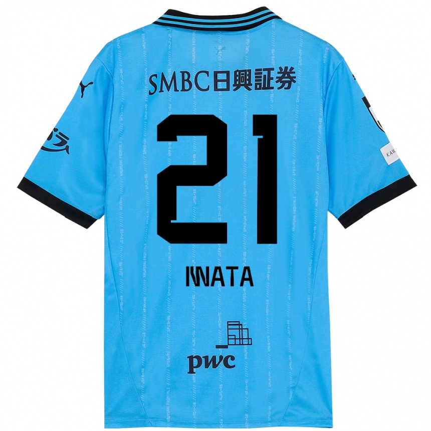 ילדים כדורגל Kantaro Iwata #21 לבן תכלת שמיים ג'רזי ביתית 2025/26