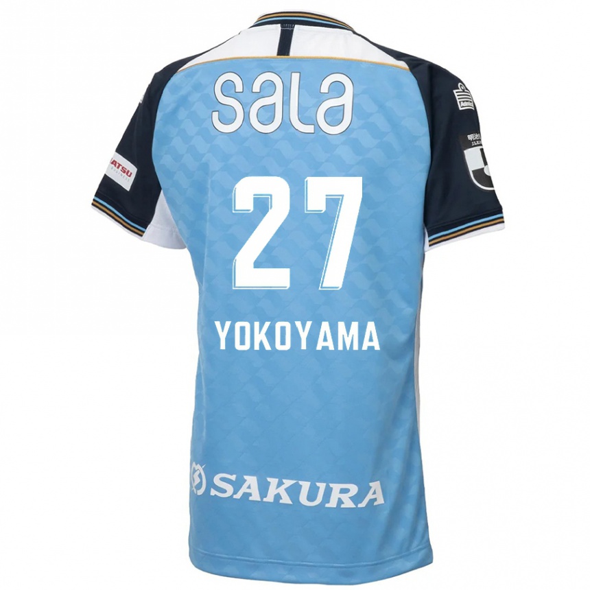 ילדים כדורגל Kota Yokoyama #27 לבן שחור ג'רזי ביתית 2025/26