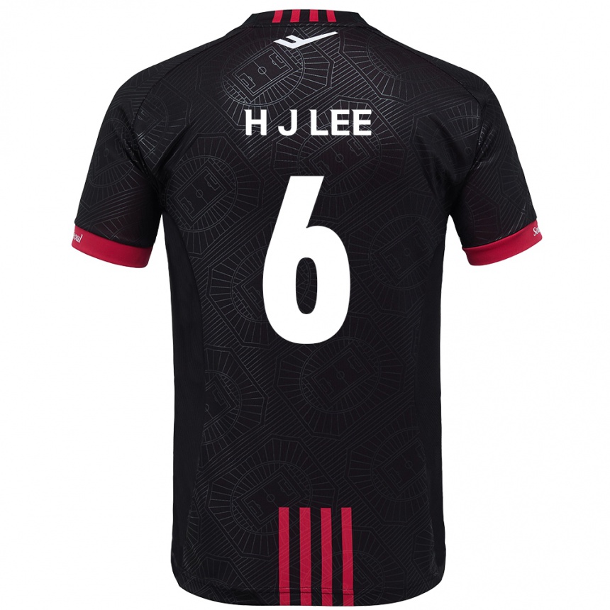 ילדים כדורגל Ju-Hwan Lee #6 לבן שחור ג'רזי ביתית 2025/26