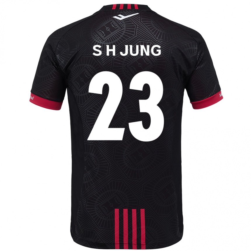 ילדים כדורגל Hyeon-Soo Jung #23 לבן שחור ג'רזי ביתית 2025/26