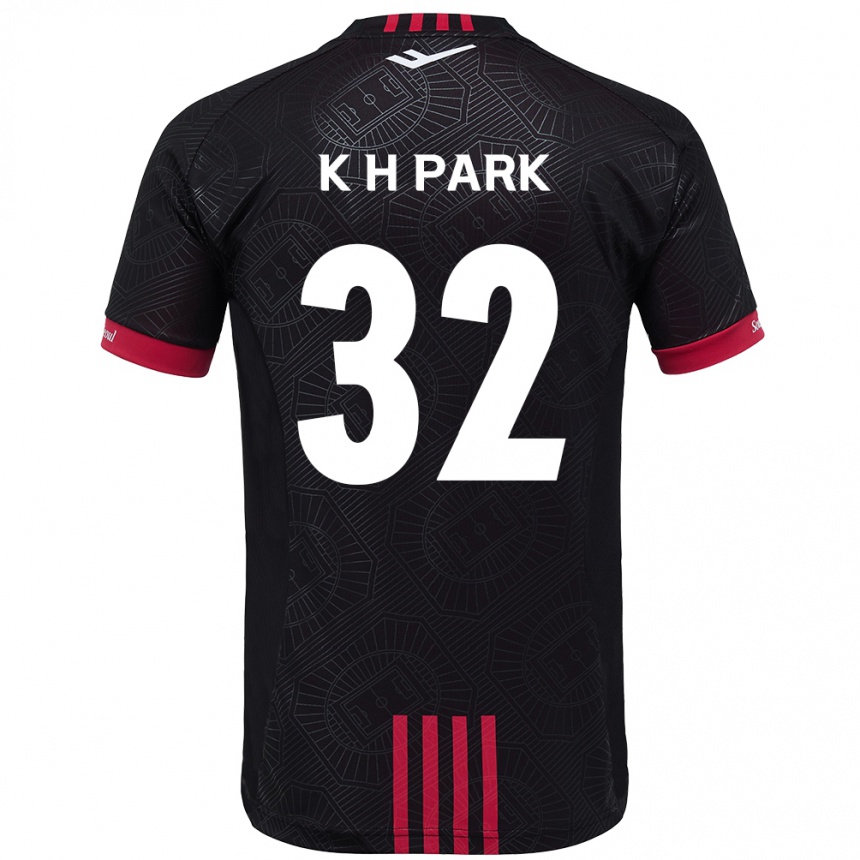 ילדים כדורגל Han-Kyul Park #32 לבן שחור ג'רזי ביתית 2025/26