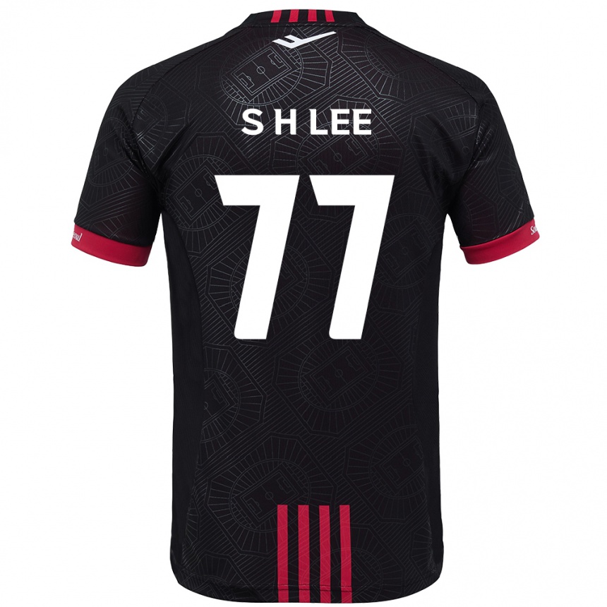 ילדים כדורגל Hyeon-Seung Lee #77 לבן שחור ג'רזי ביתית 2025/26