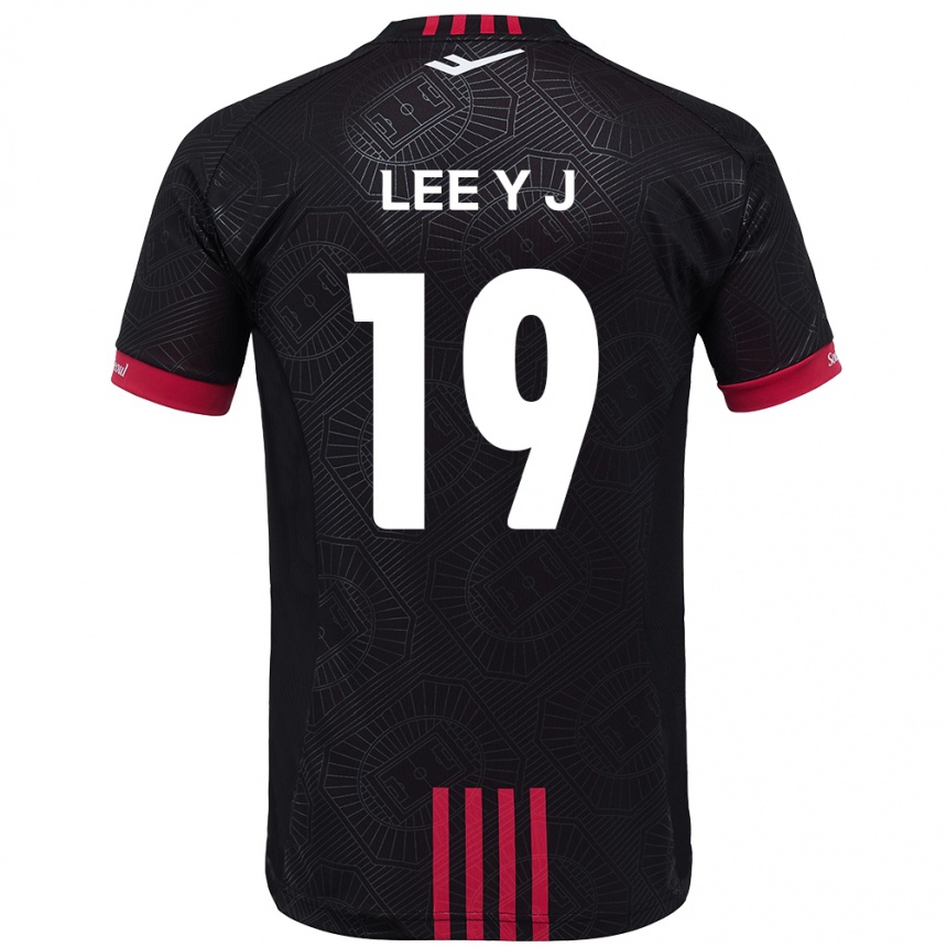 ילדים כדורגל Lee Ye-Jin #19 לבן שחור ג'רזי ביתית 2025/26