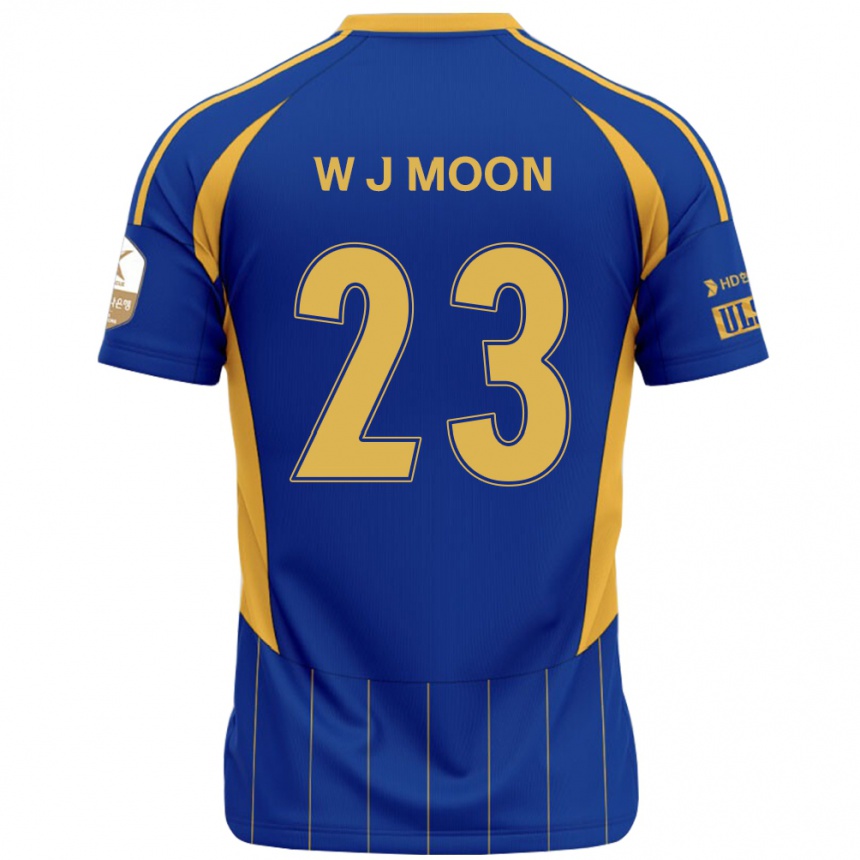ילדים כדורגל Ji-Won Moon #23 לבן תכלת שמיים ג'רזי ביתית 2025/26