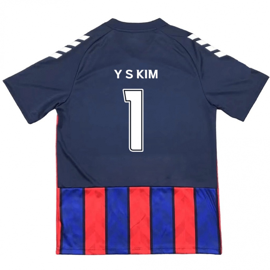 ילדים כדורגל Seong-Yoon Kim #1 לבן פנינה אדום ג'רזי ביתית 2025/26