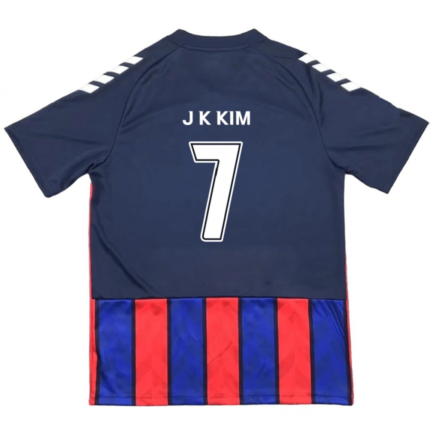 ילדים כדורגל Ki-Jun Kim #7 לבן פנינה אדום ג'רזי ביתית 2025/26