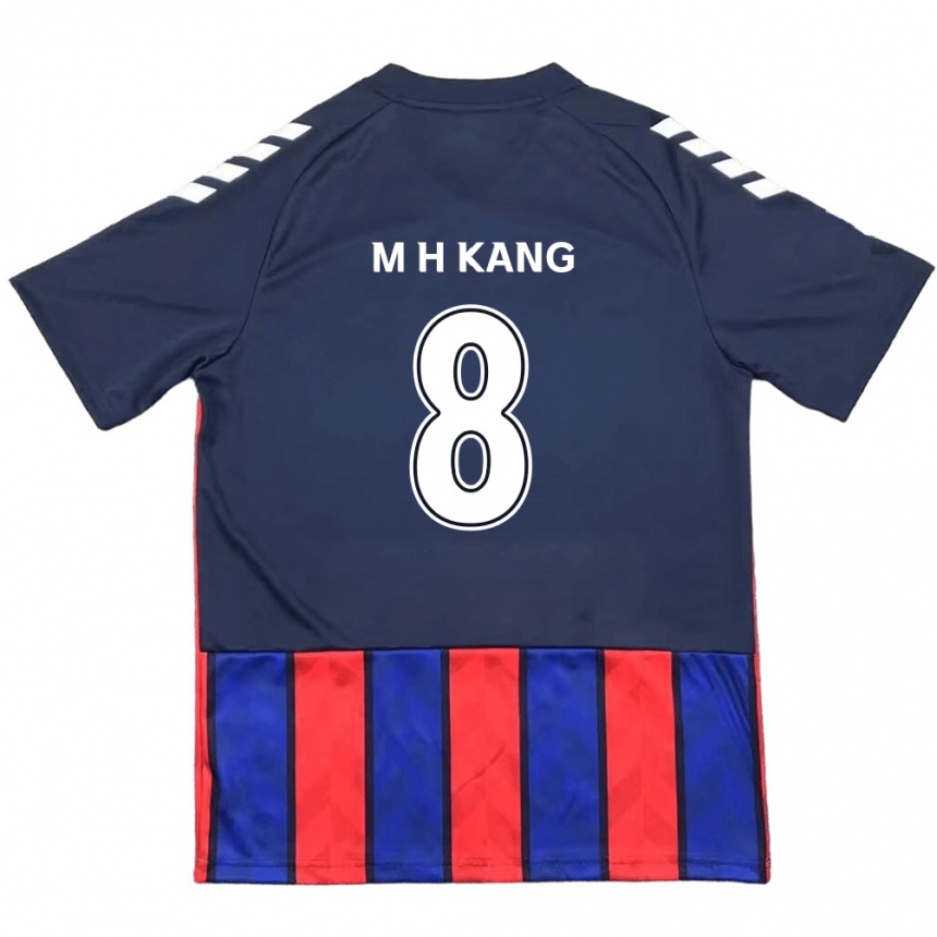 ילדים כדורגל Ho-Min Kang #8 לבן פנינה אדום ג'רזי ביתית 2025/26